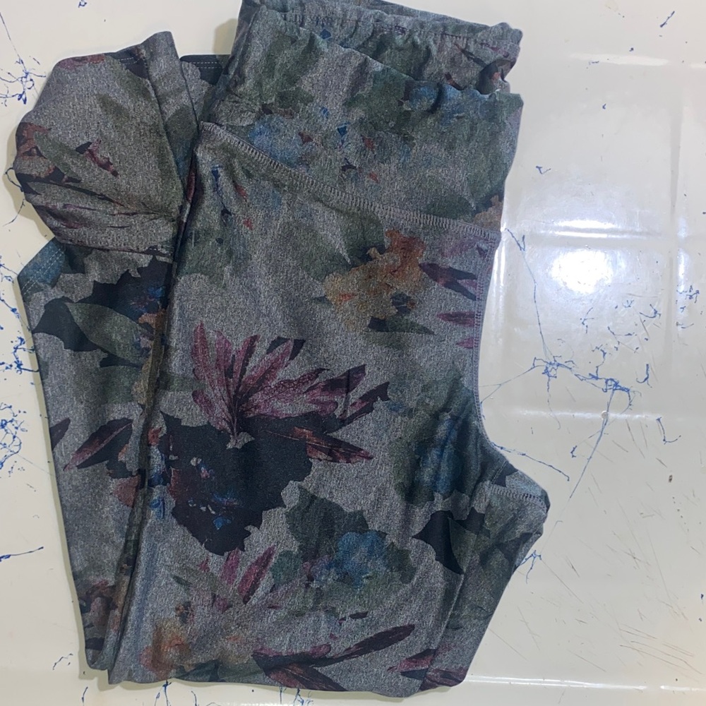 Jockey Kids Leggings in Floral Gray